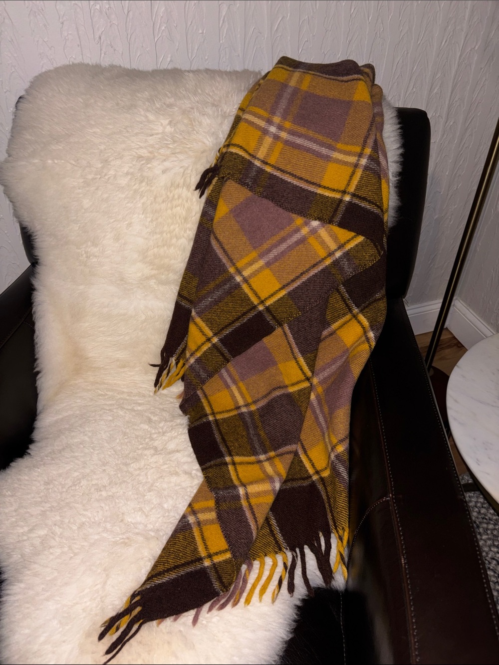 Faribo vintage wool throw brown